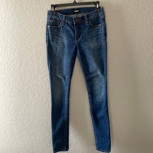 Hudson jeans dark blue skinny jeans. Size 25. Like new condition.